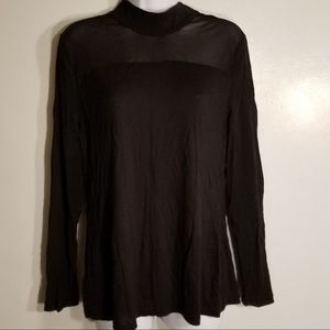 INC International Concepts Mock Neck Illusion Top
